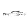 Wallity 1967 Ford Mustang Shelby GT500 Silhouette Escultura de Pared